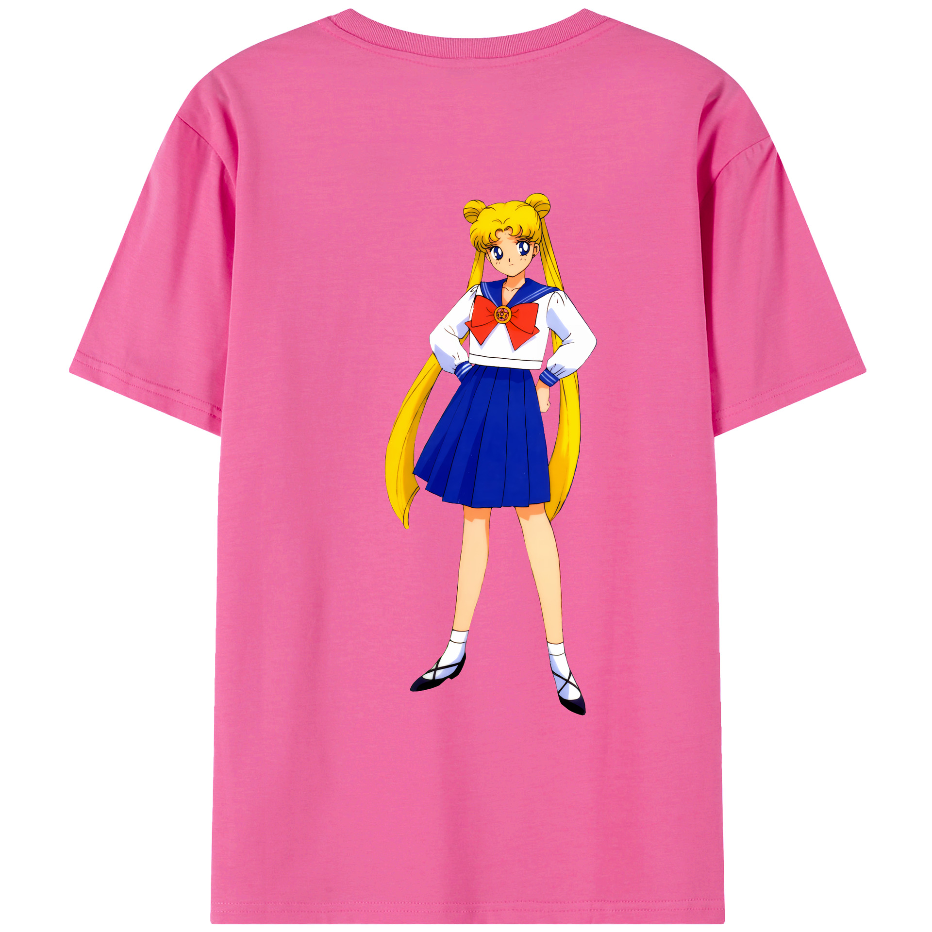 （画像用） 美少女戦士セーラームーン 愛野 美奈子 あいの みなこ Sailor Moon Aino Minako レディース半袖Tシャツ(バックプリント)